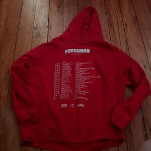 Red Freshman Tour Hoodie